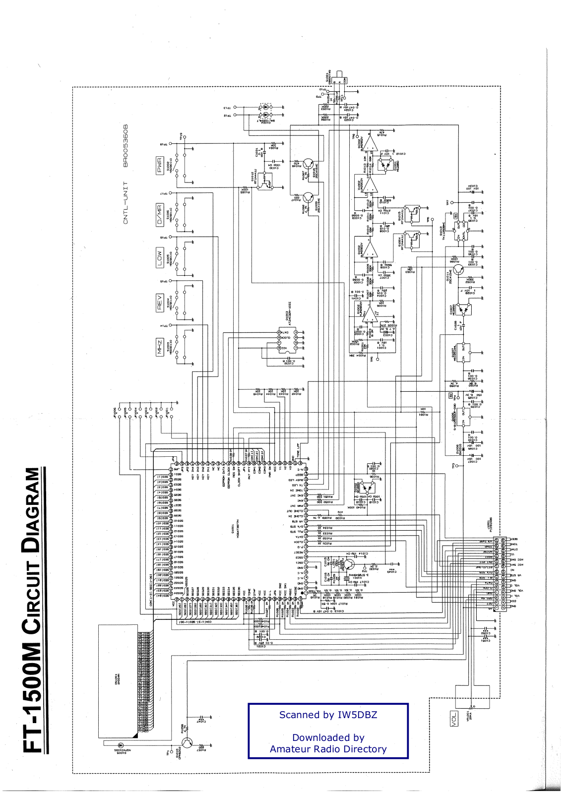 Yaesu FT1500M Schematic