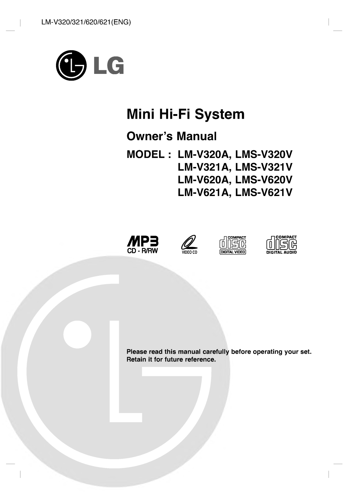 LG LM-V620A, LM-V320A User Manual