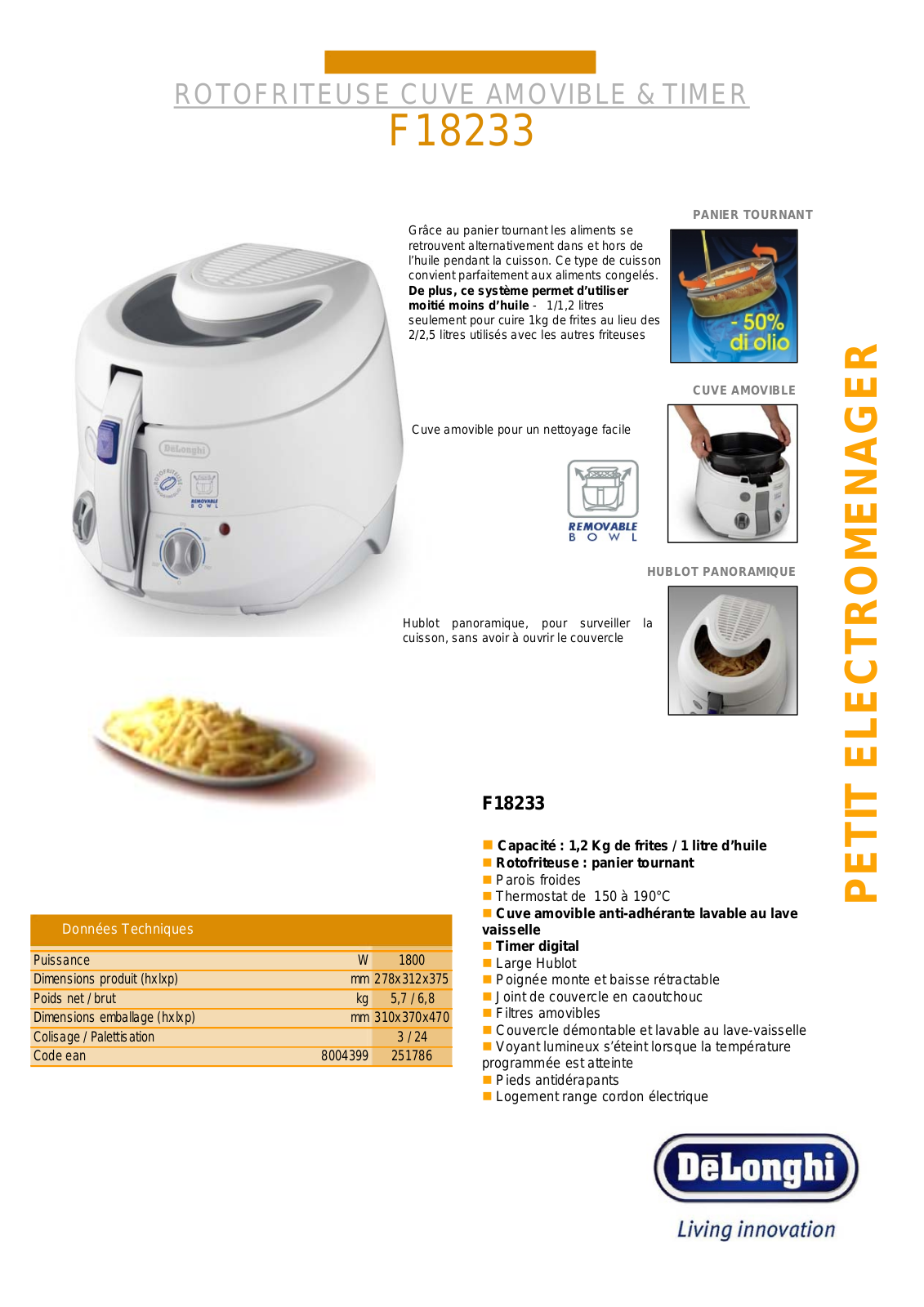 Delonghi F18233 BROCHURE