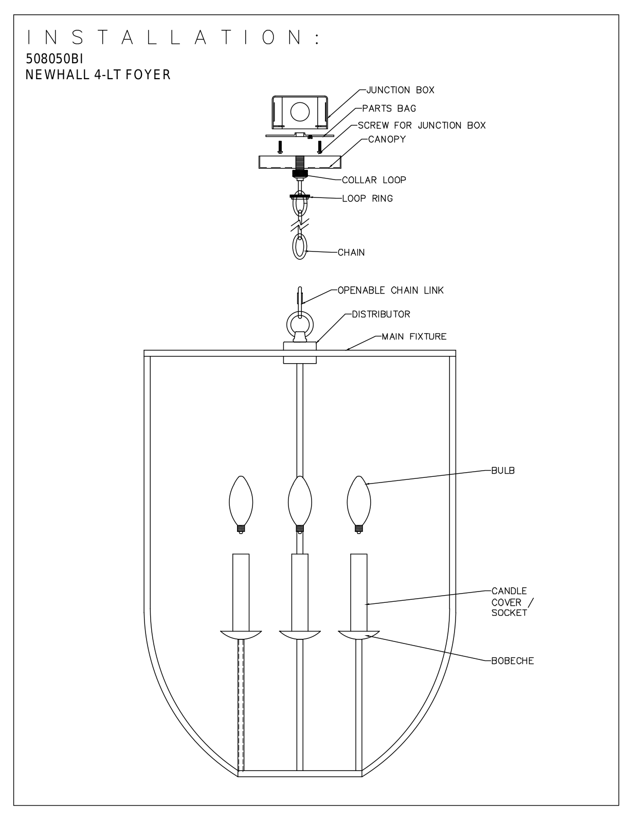 Kalco 508050BI Assembly Guide - ManualMachine.com
