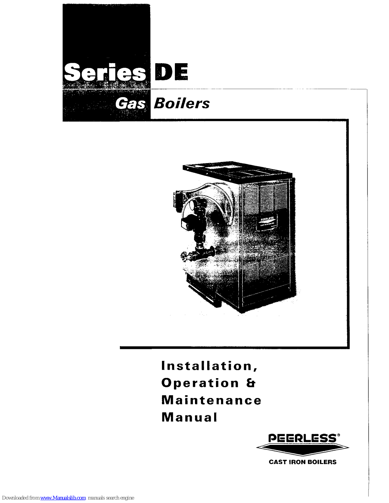 PEERLESS SERIES DE, DE-03, DE-04, DE-05, DE-06 Installation, Operation & Maintenance Manual - ManualMachine.com