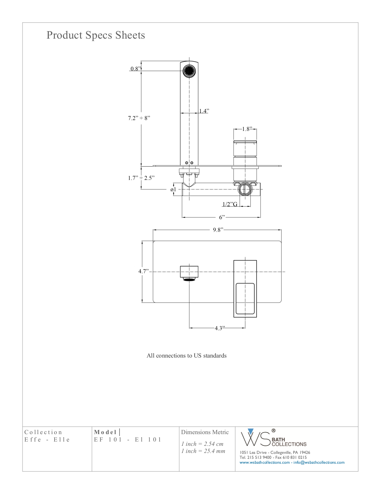 WS Bath Collections WSO3280 Specifications - ManualMachine.com