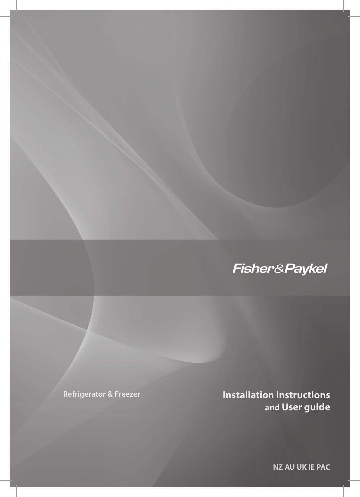 Fisher & Paykel E450LWW Installation Manual