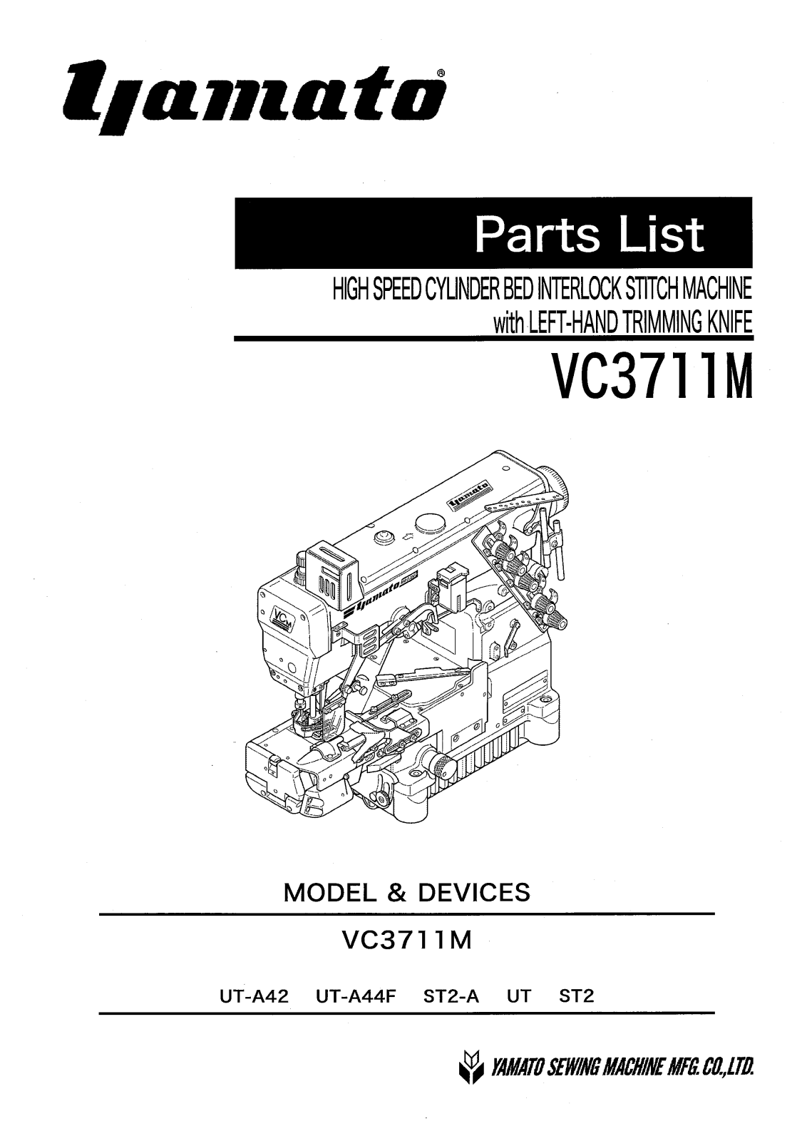 YAMATO VC3711M Parts List