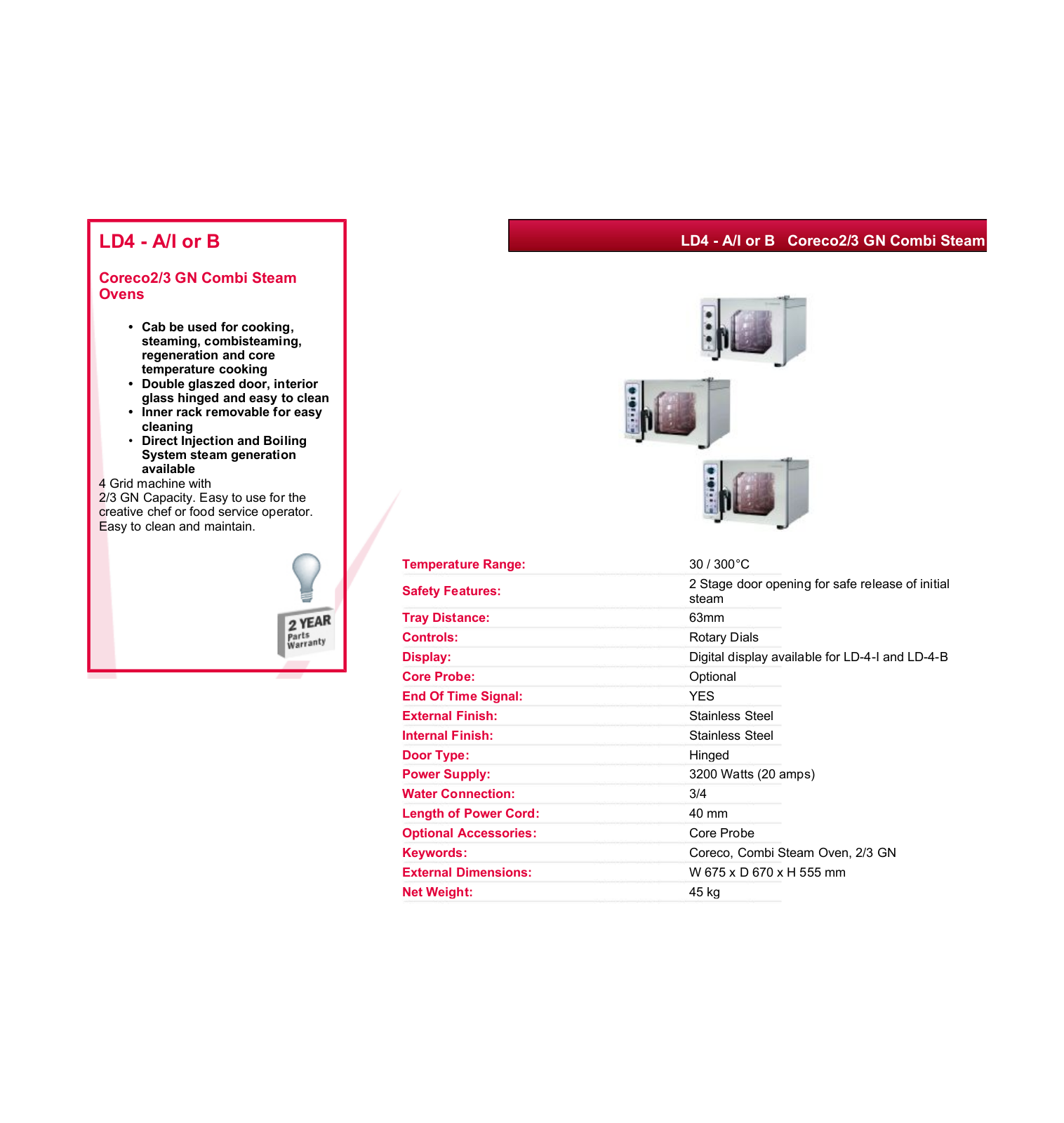 Valera LD4 DATASHEET