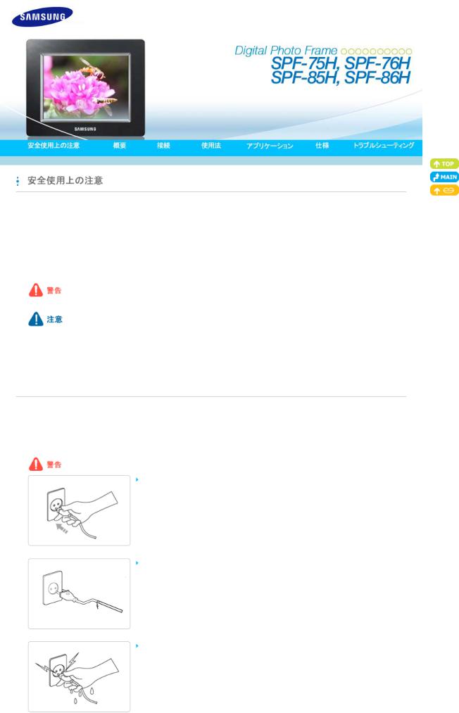 Samsung SPF-85H, SPF-76H, SPF-75H User Manual