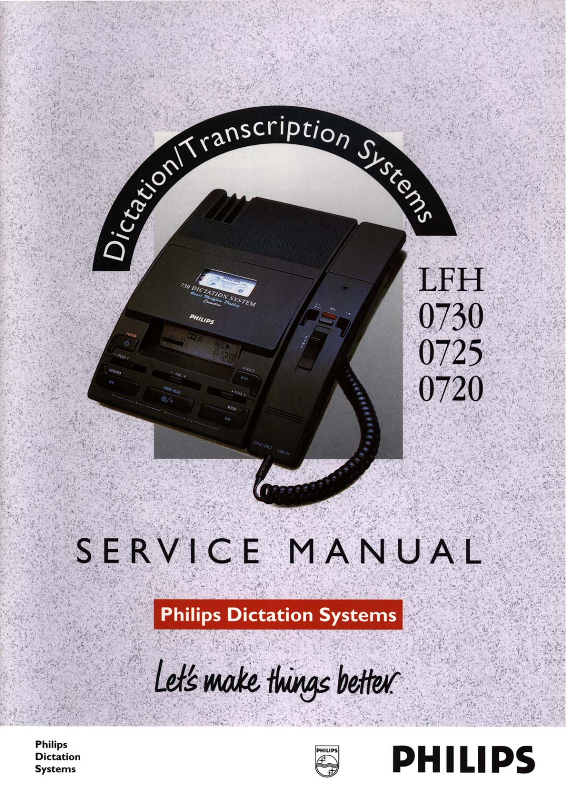Philips LFH 0730, LFH 0725, LFH 0720 Service manual