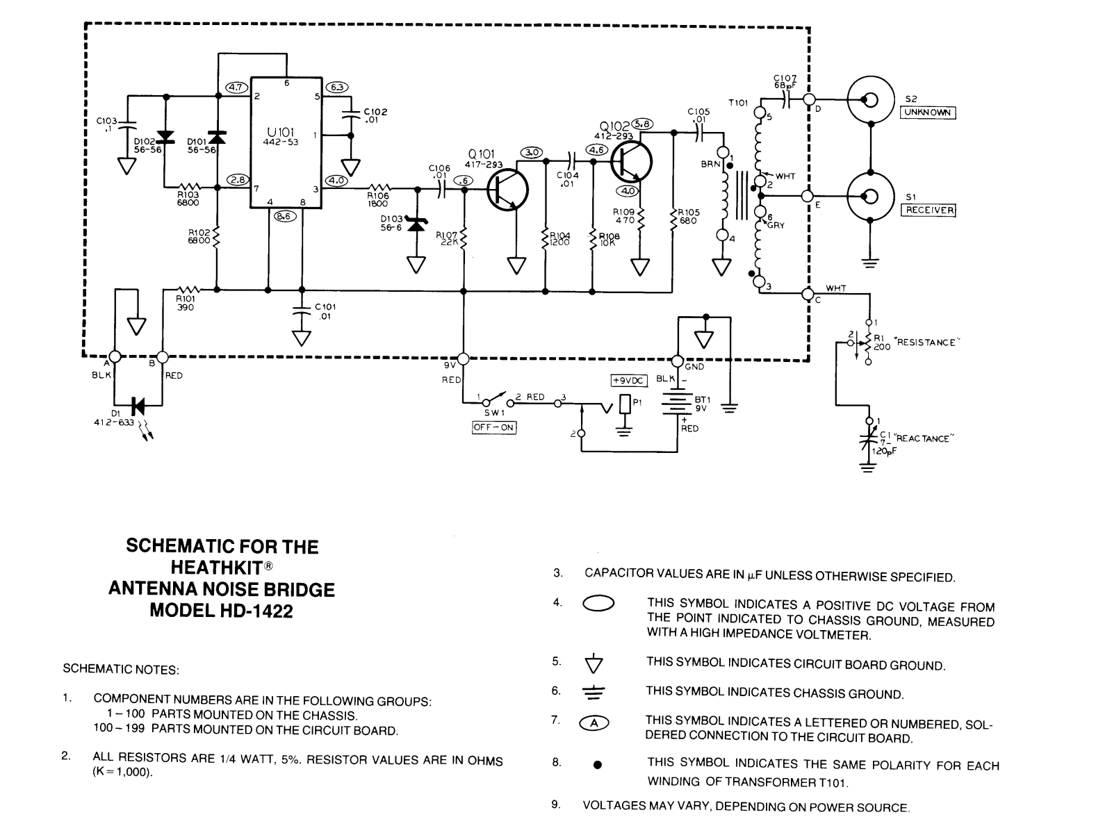 Heath Company HD-1422 Schematic