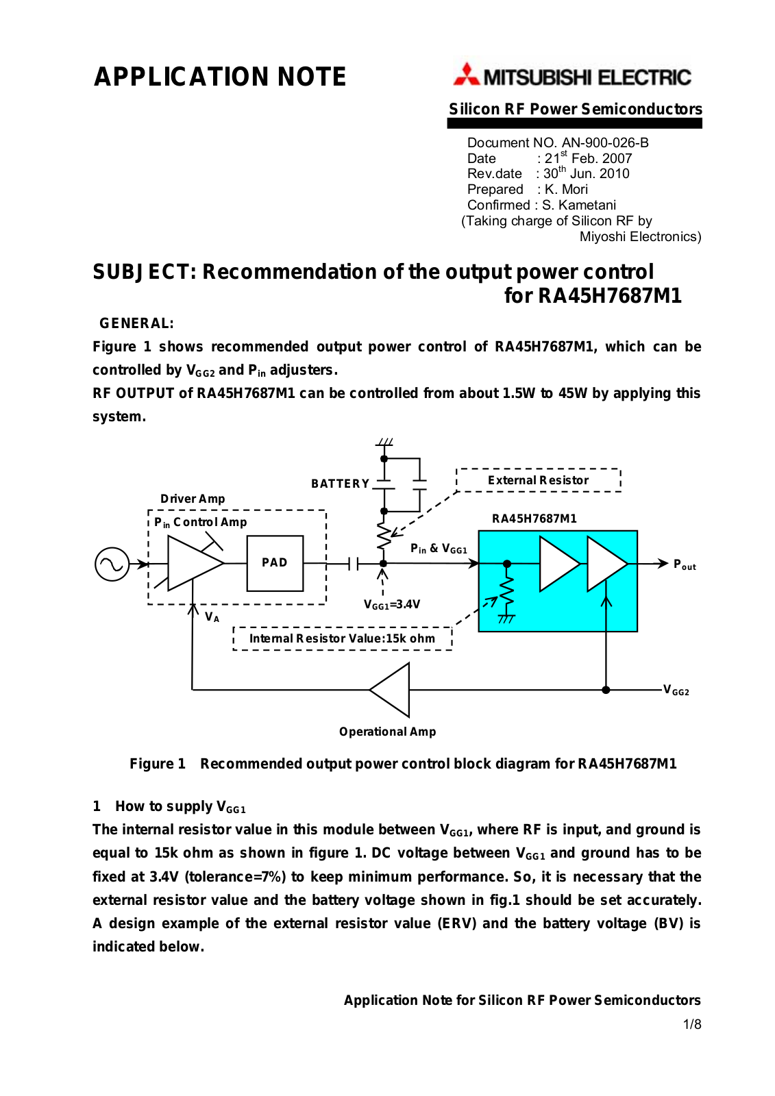 MITSUBISHI AN-900-026-B User Manual