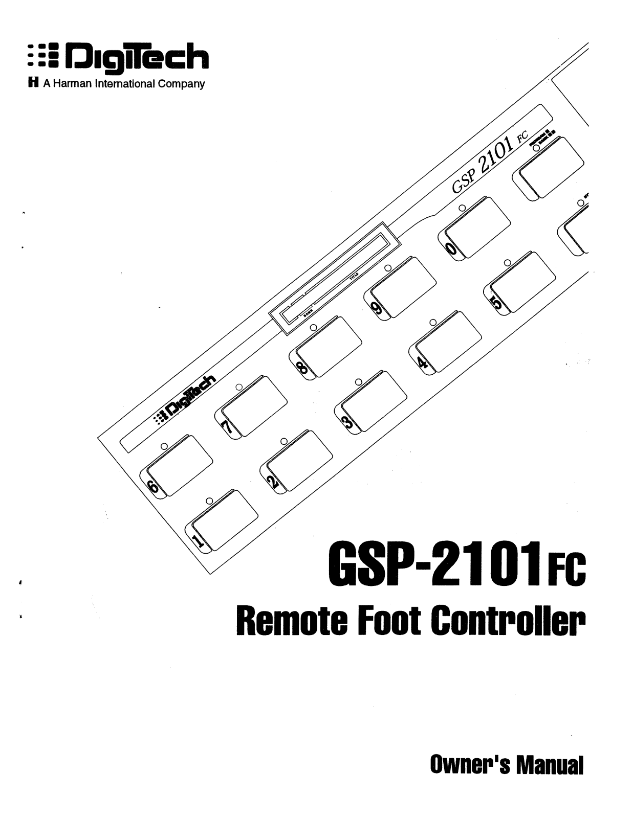 DigiTech GSP2101FC User Manual