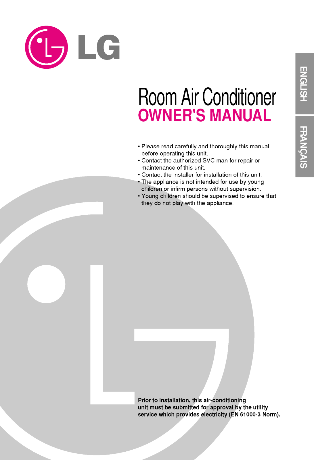 LG LS-H096PMC0, LS-H096PBC0, LS-H126PMC0, LS-H096PDC0, LS-H126PDC0 User Manual