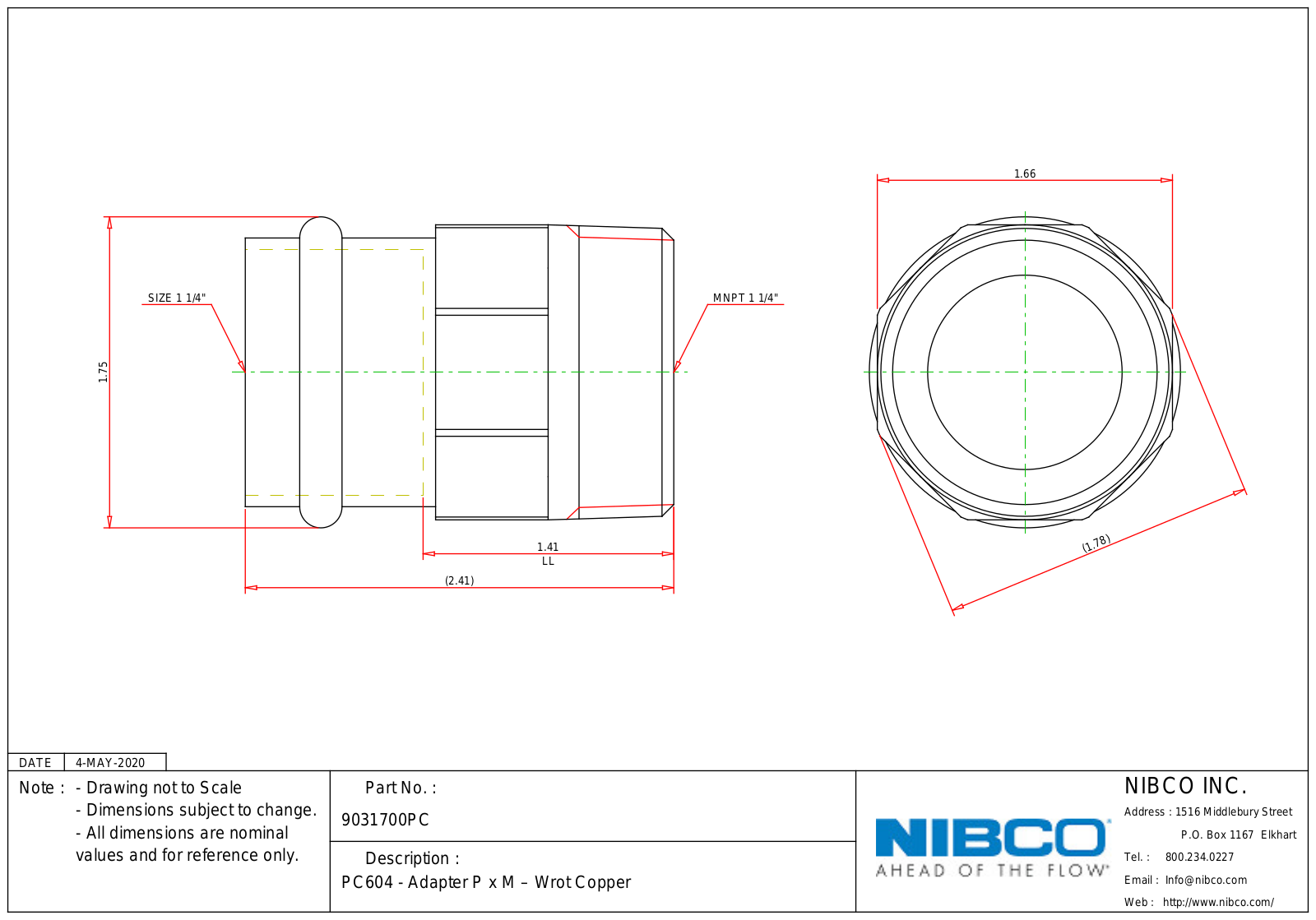 NIBCO PC604 Schematic - ManualMachine.com