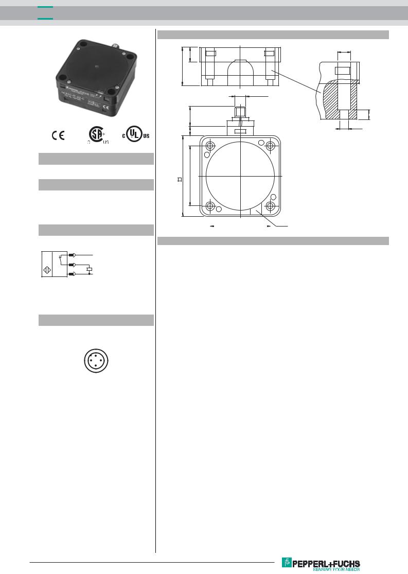 Pepperl Fuchs NCB50-FP-E34-C-P3-V1 Data Sheet