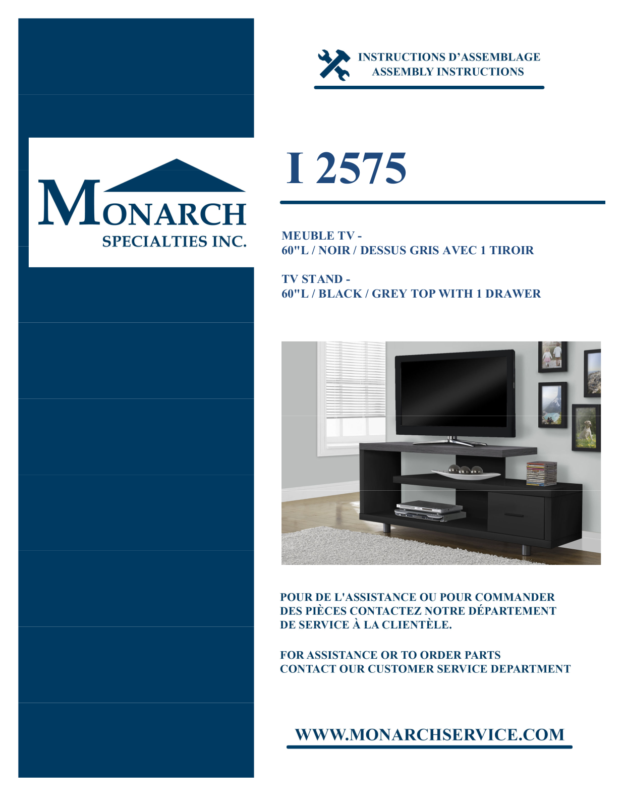 Monarch I2575 Assembly Guide