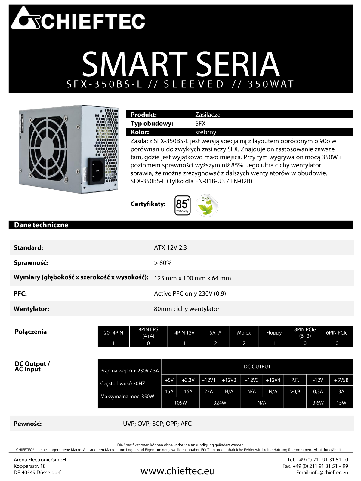 Chieftec SFX-350BS-L User Manual