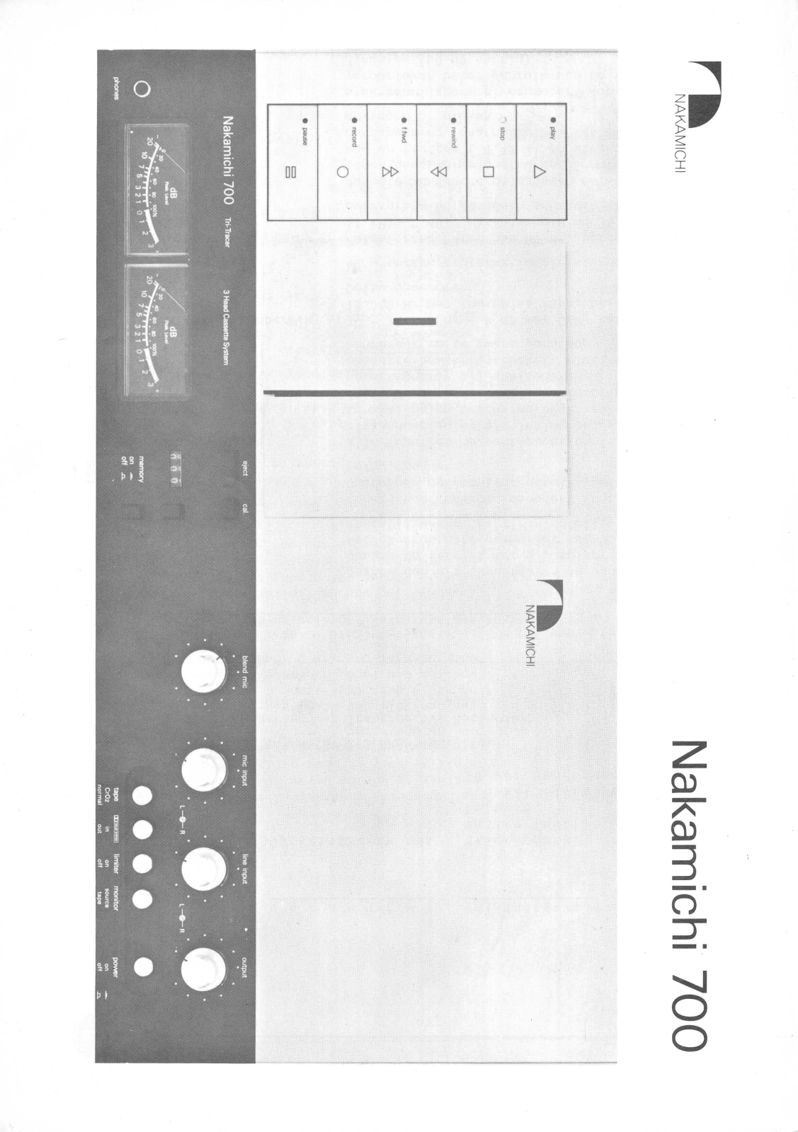 Nakamichi 700 Brochure