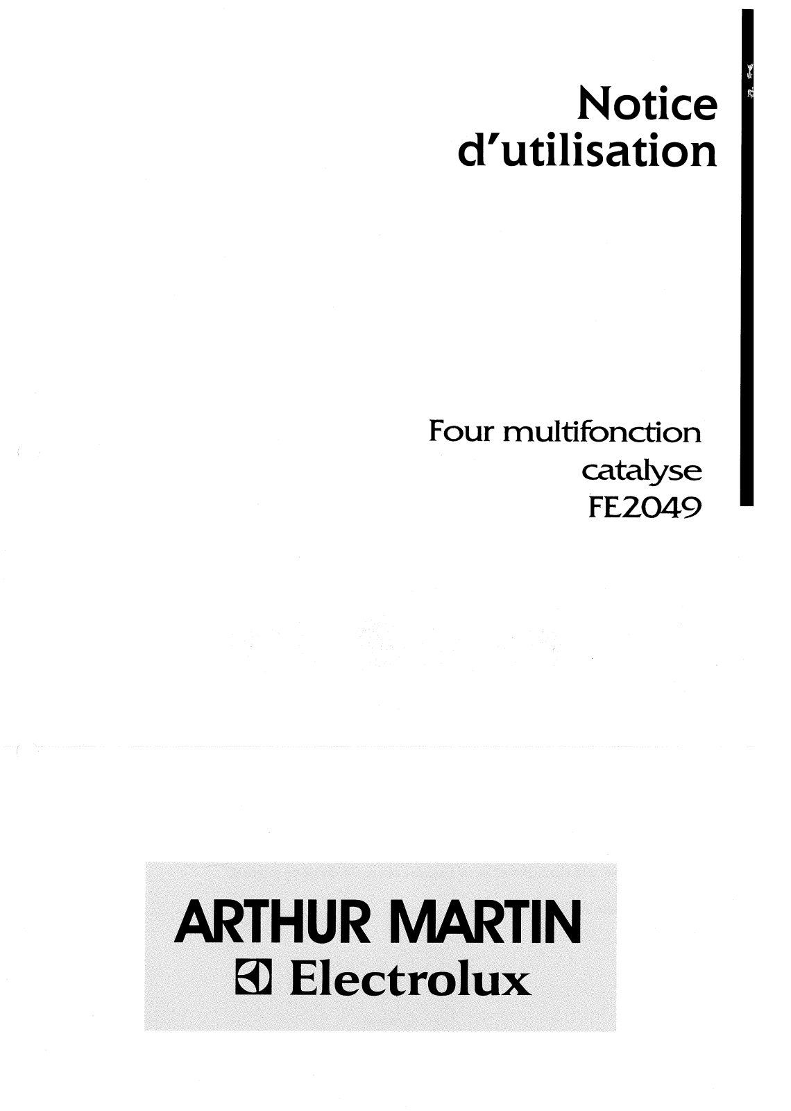 Arthur martin FE2049 User Manual