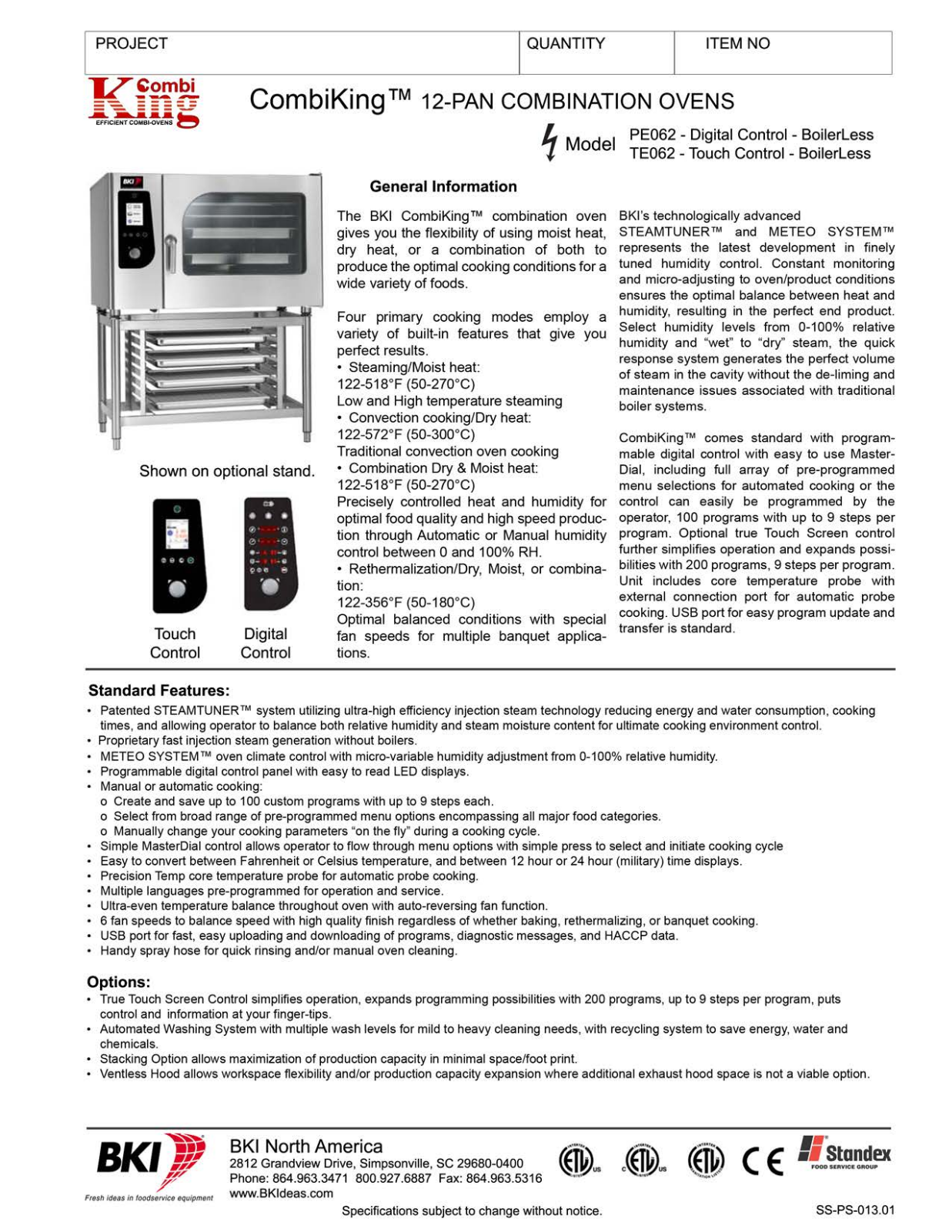 BKI PE062 User Manual