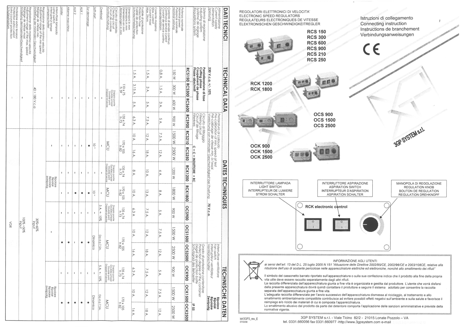 Lotus Cookers RCS 150, RCS 300, RCS 600, RCS 900, RCS 210 User guide - ManualMachine.com