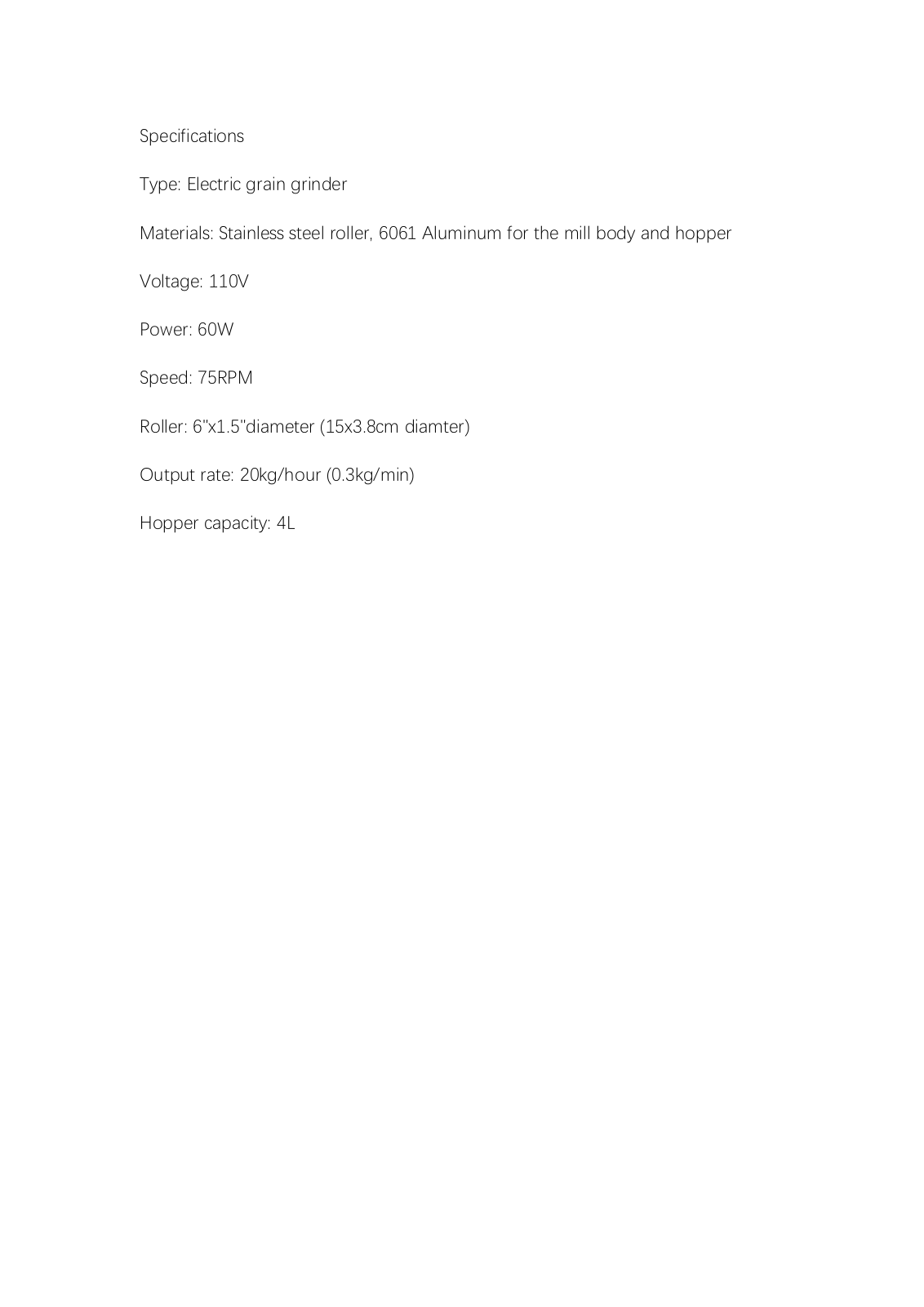 TFCFL ACFL1625 Specifications - ManualMachine.com