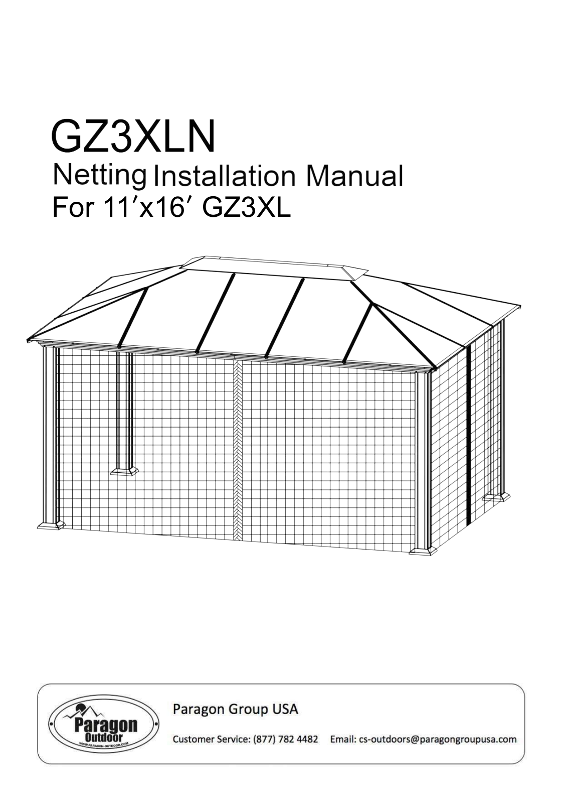 Paragon Outdoor GZ3XLK User Manual