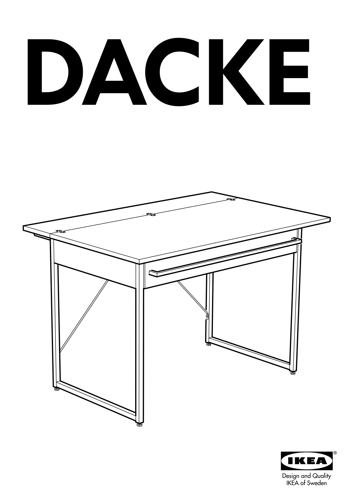 IKEA DACKE KITCHEN ISLAND User Manual