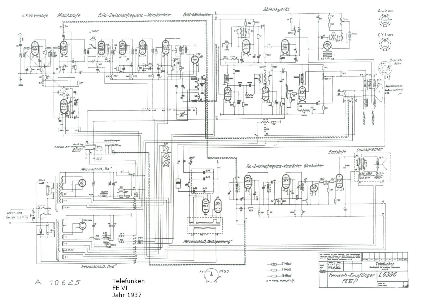 Telefunken FE-VI Schematic