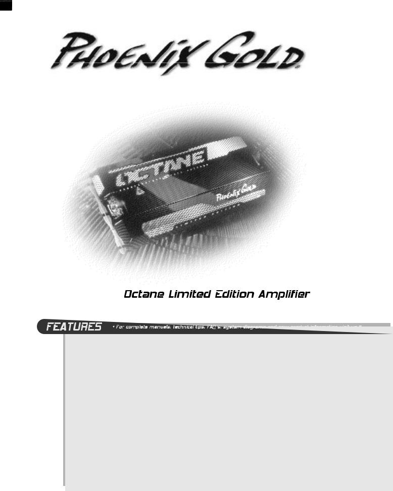 Phoenix Gold OCTANE User Manual
