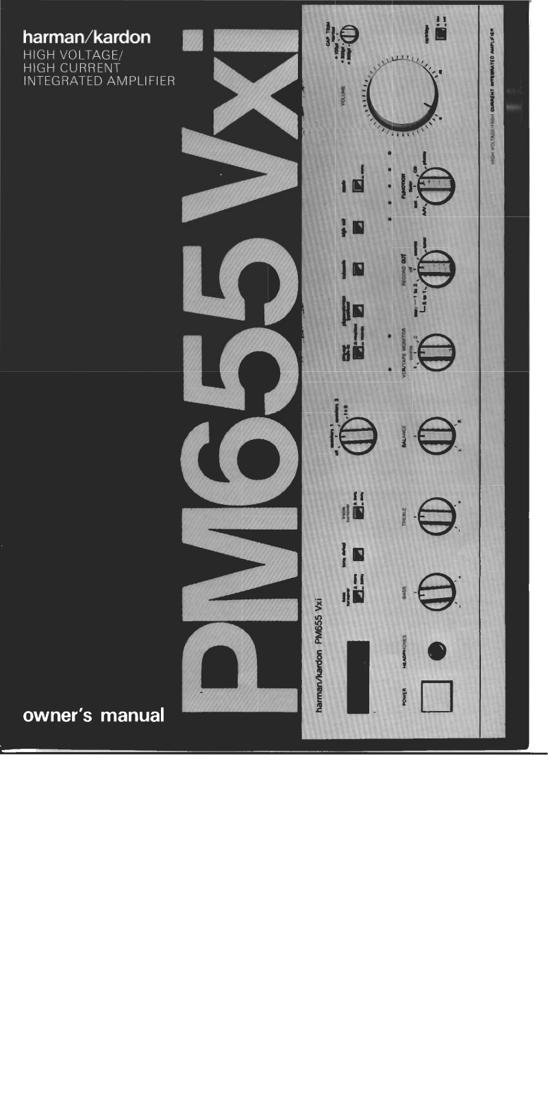 Harman Kardon PM-655-VXI Owners manual