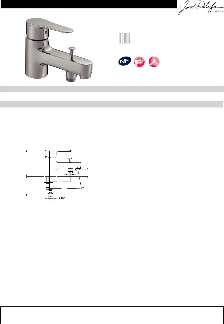 Jacob Delafon JULY E16044-4-CP Datasheet