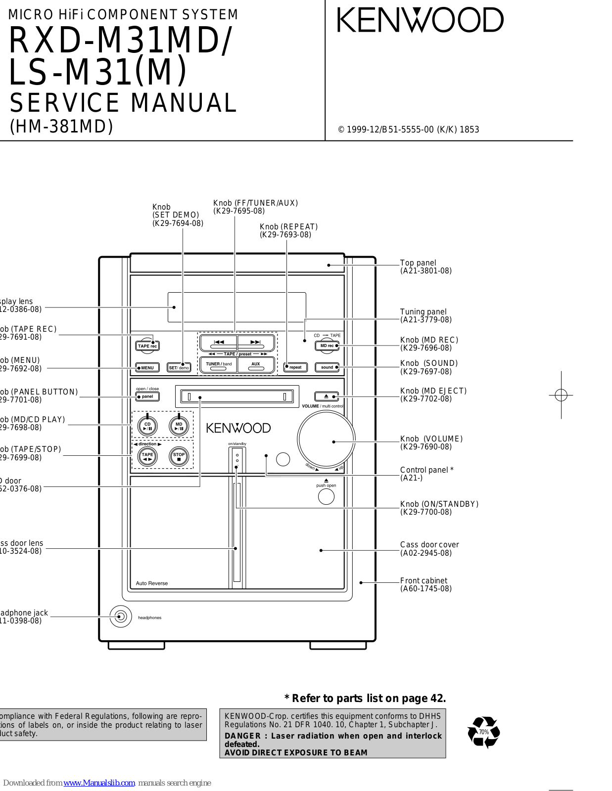 Kenwood LS-M31, LS-M31M Service Manual