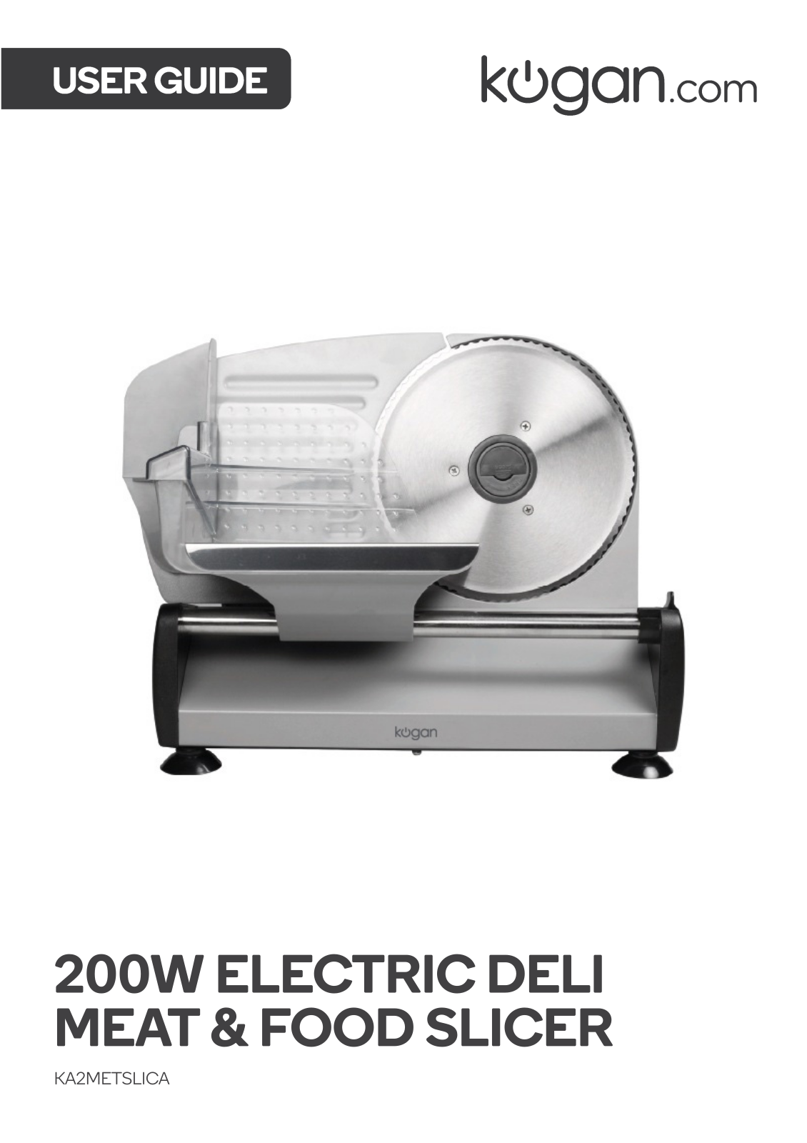 Kogan KA2METSLICA User Manual - ManualMachine.com
