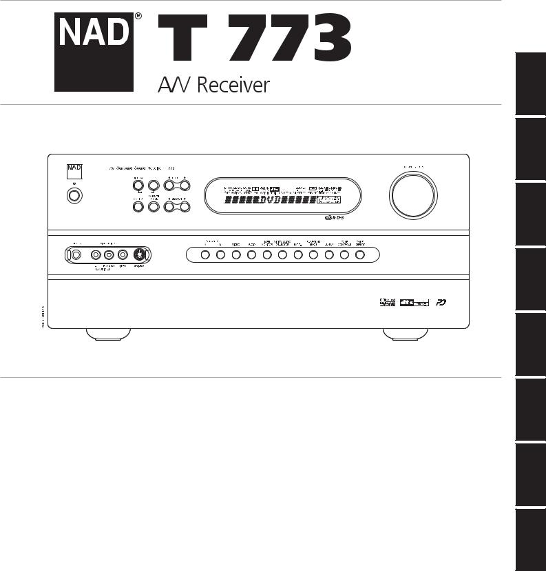 NAD T 773 User Manual