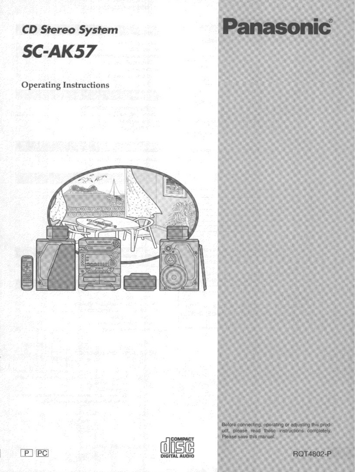 Panasonic SA-AK57, SC-AK57 User Manual