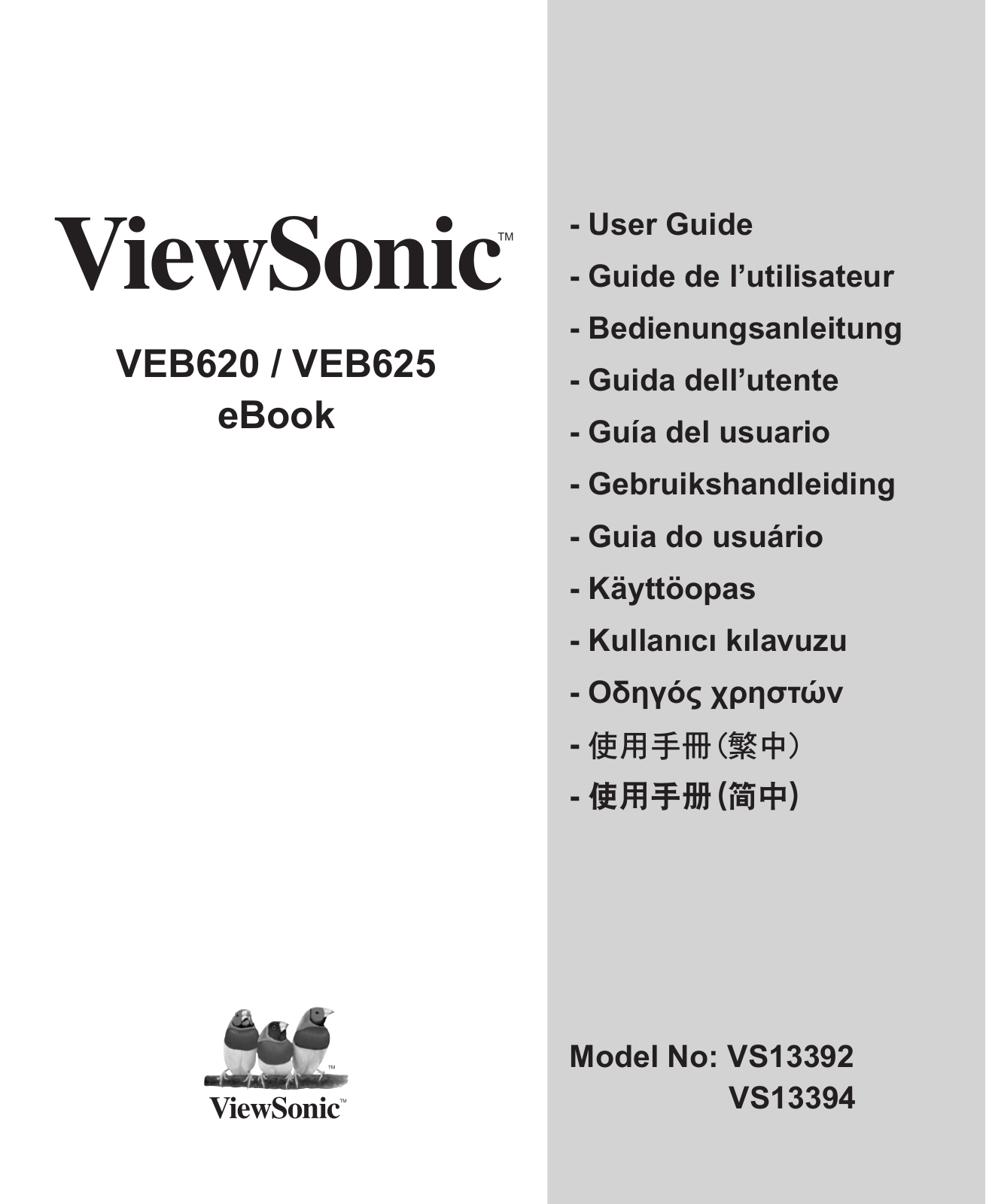 Viewsonic VEB620 User Manual