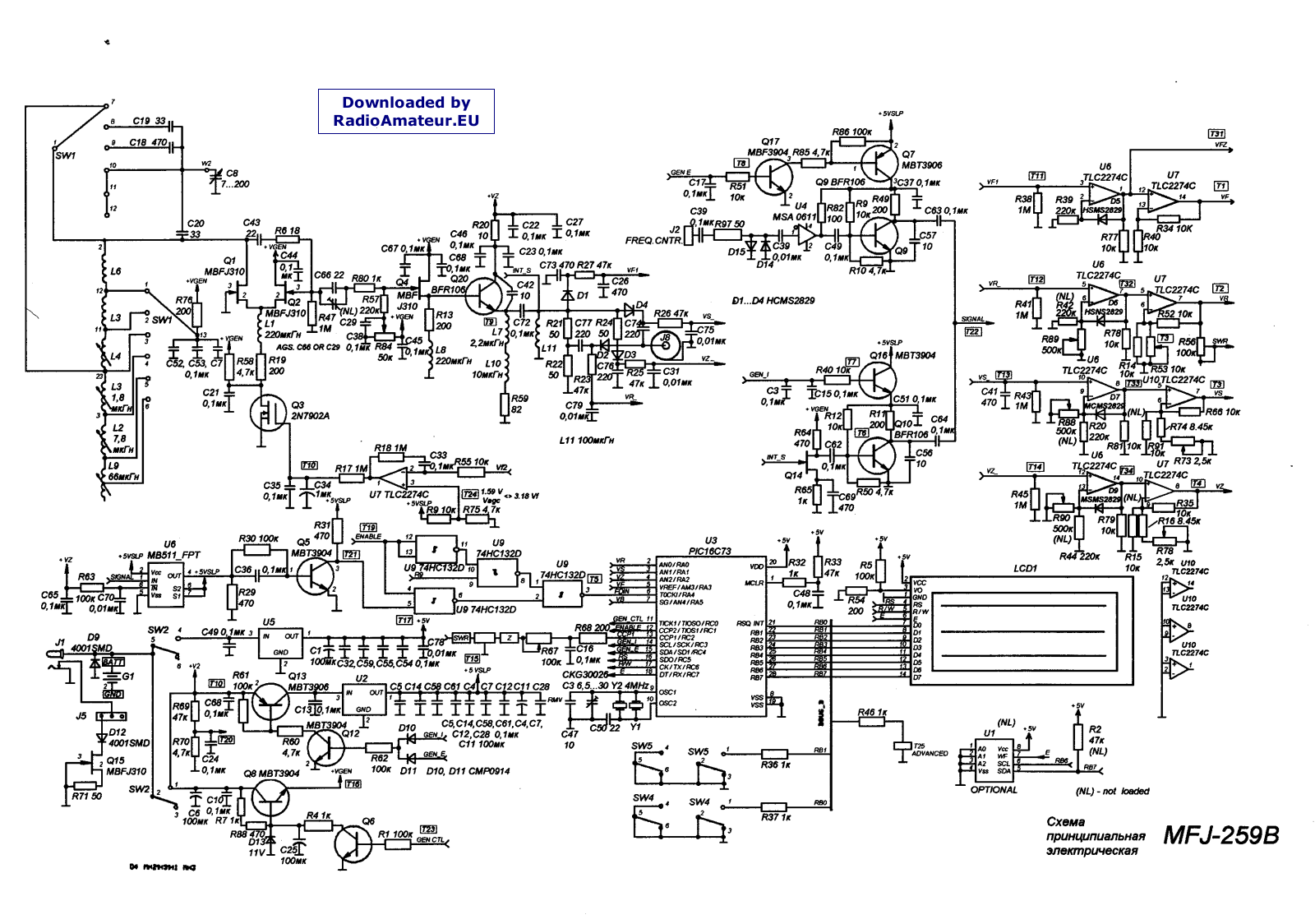 MFJ MFJ-259B Schematics - ManualMachine.com
