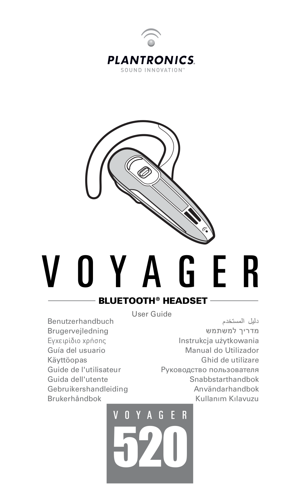 Plantronics VOYAGER 520 User Manual