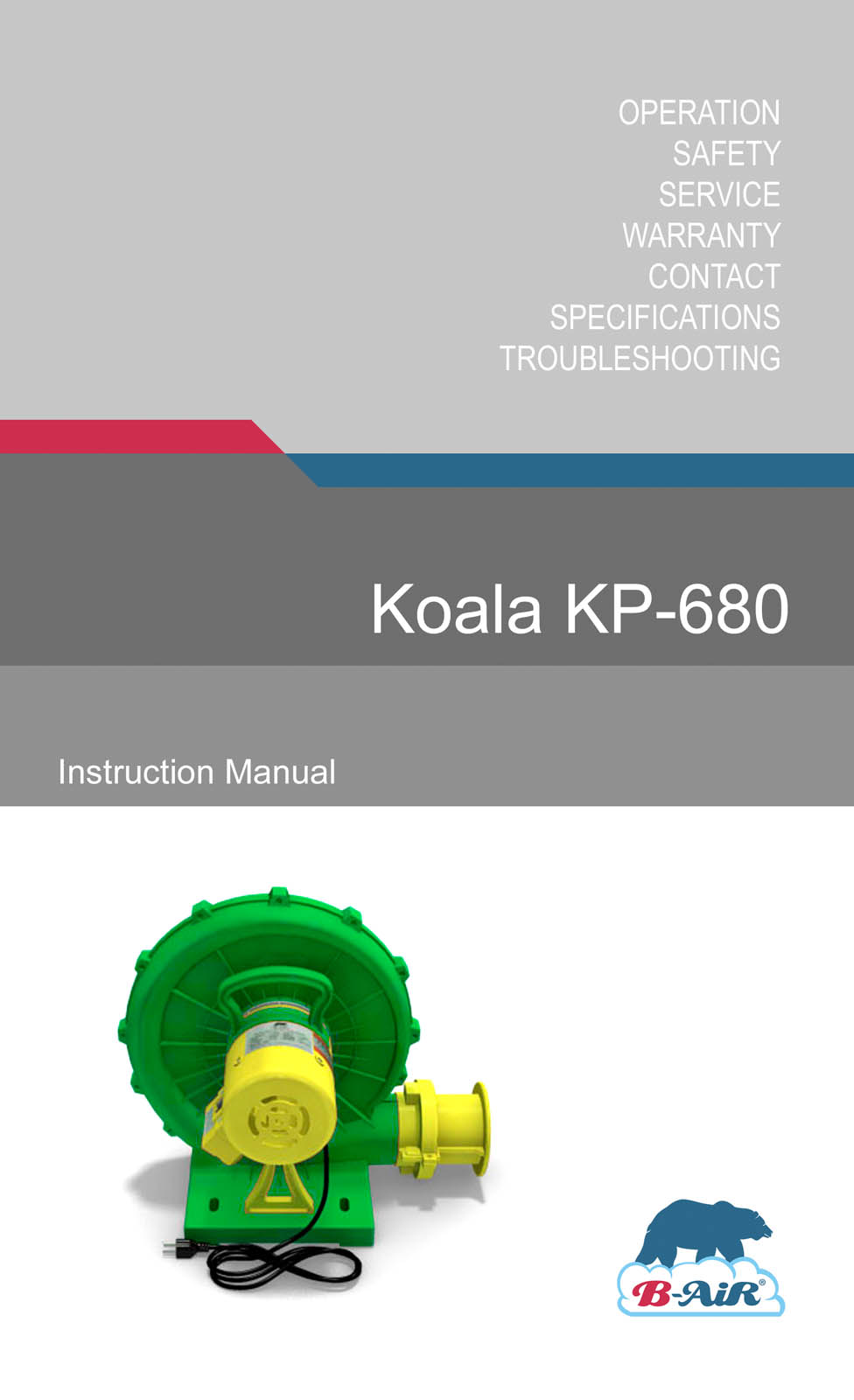 B-air KP-680 User Manual