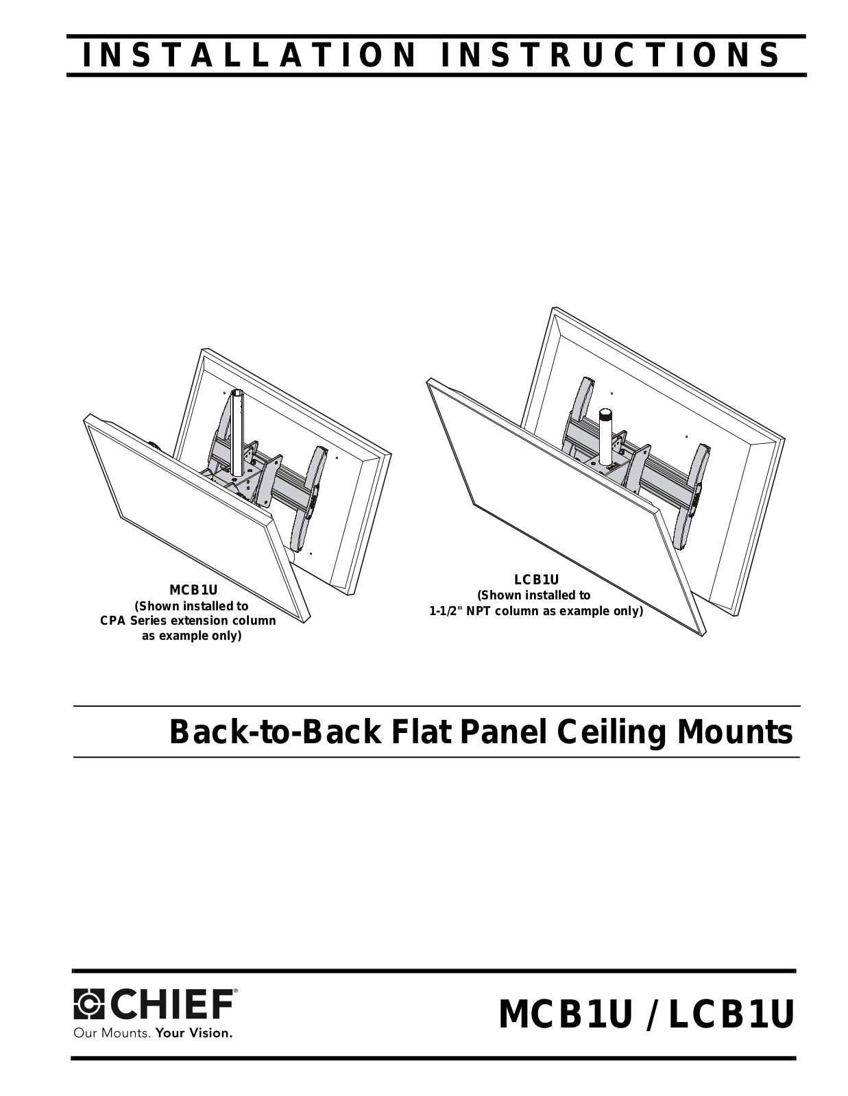 CHIEF LCB1U User Manual