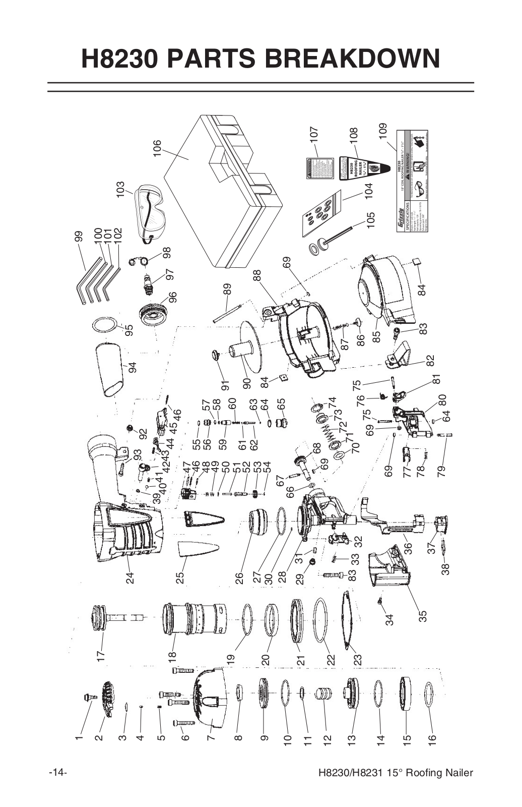 Grizzly H8231 User Manual