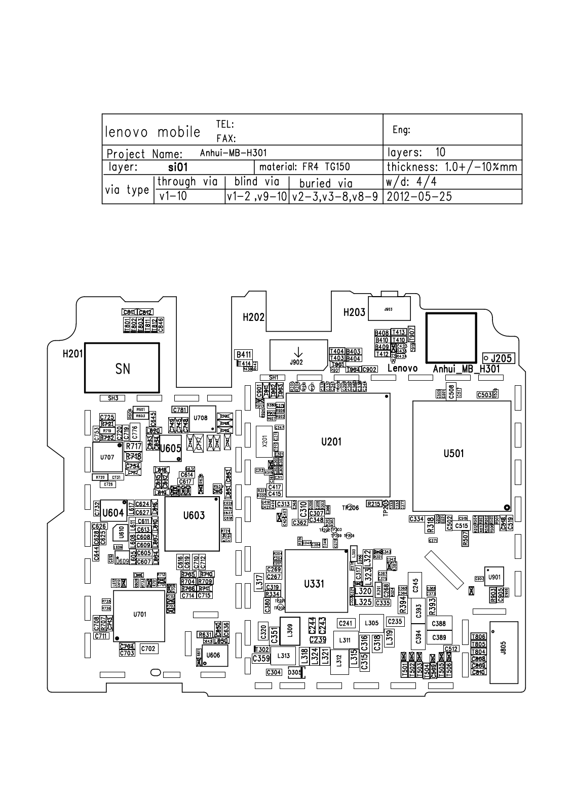 Lenovo A789 schematic diagram and service manual