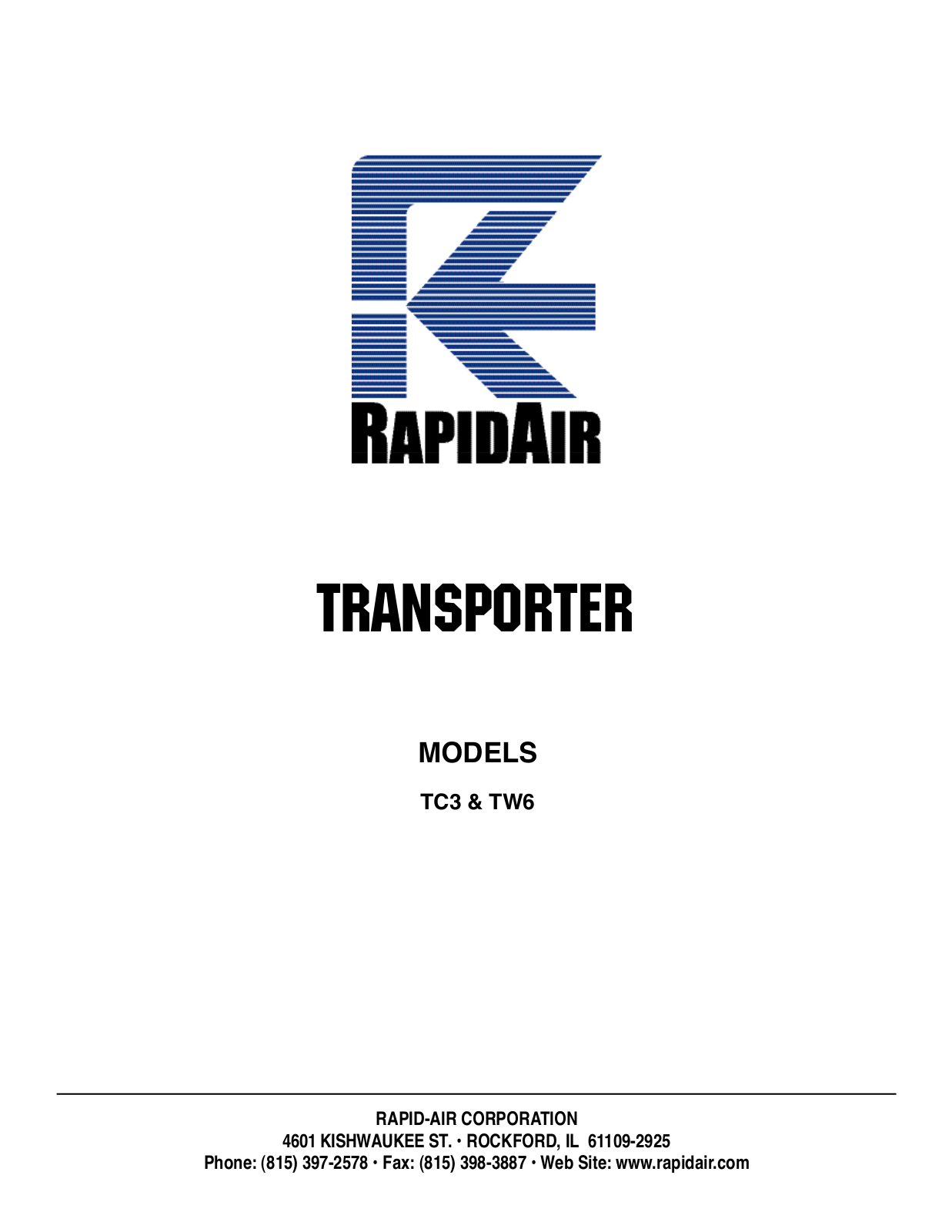 Rapid-Air TC3, TW6 User Manual