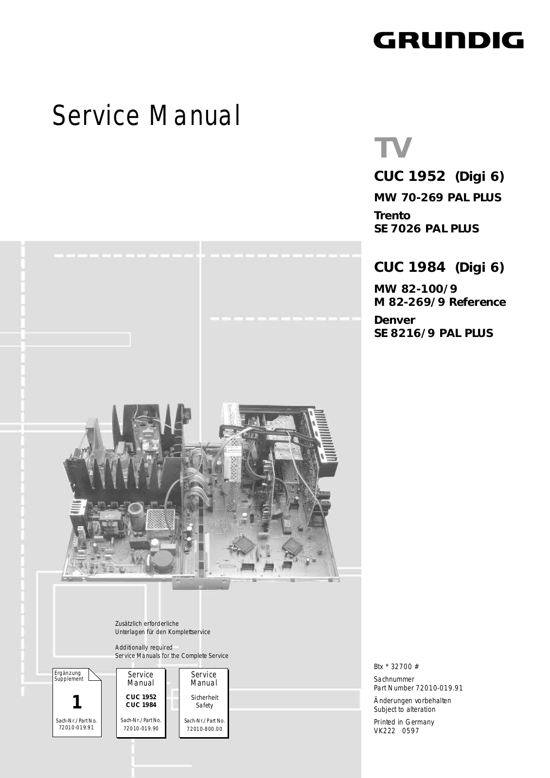 Grundig MW 70-269 Service Manual