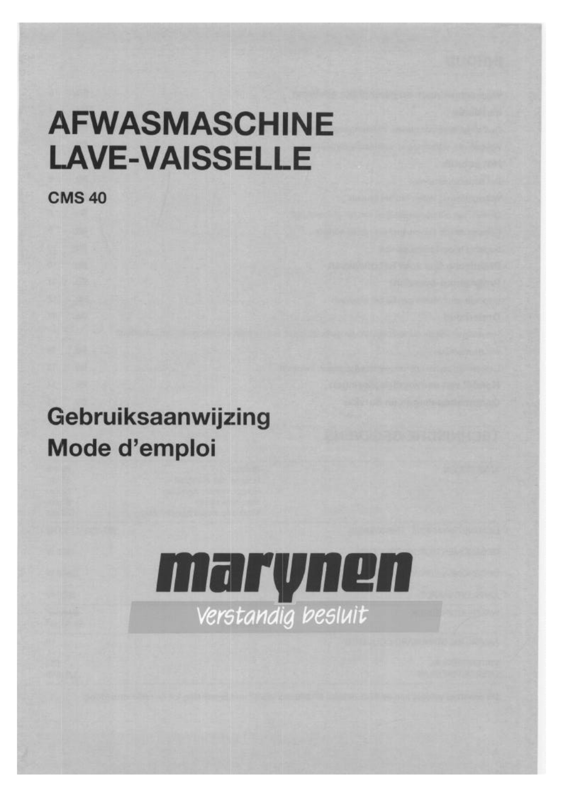 MARYNEN CMS40 User Manual