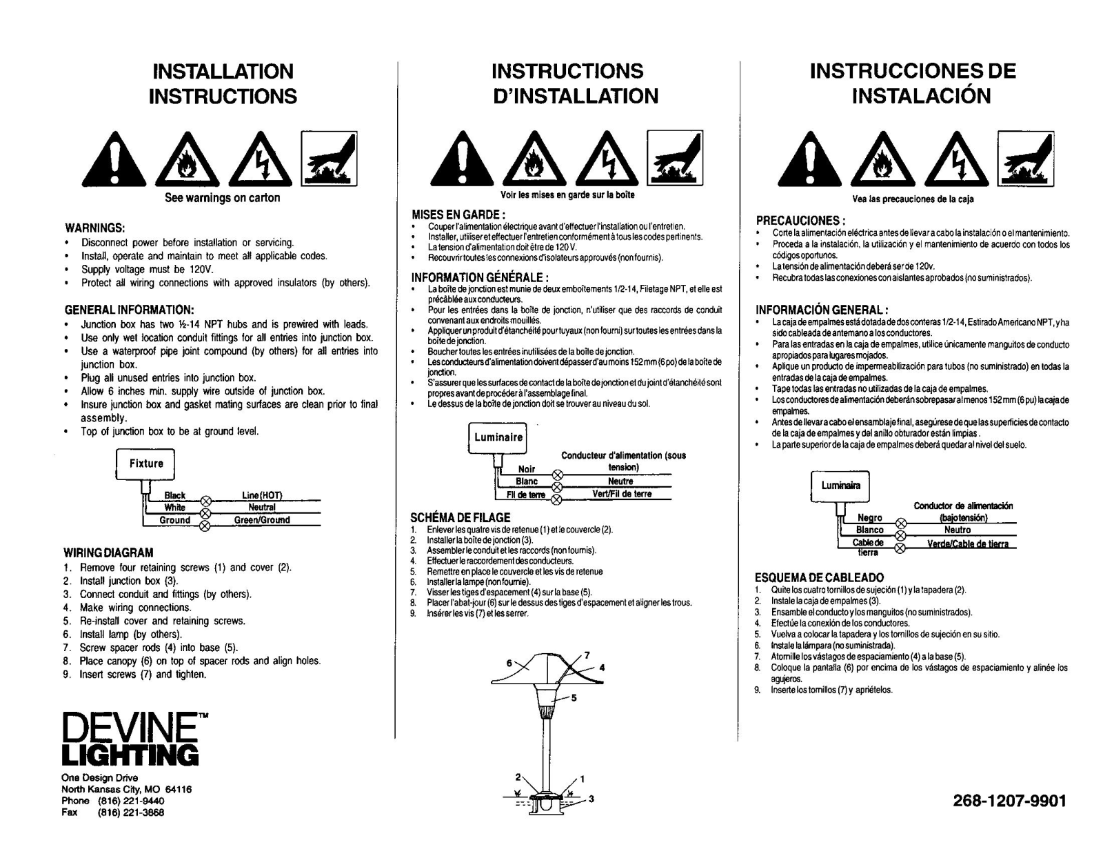 Hubbell Lighting DEVINE MUSHROOM LUMINAIRE User Manual