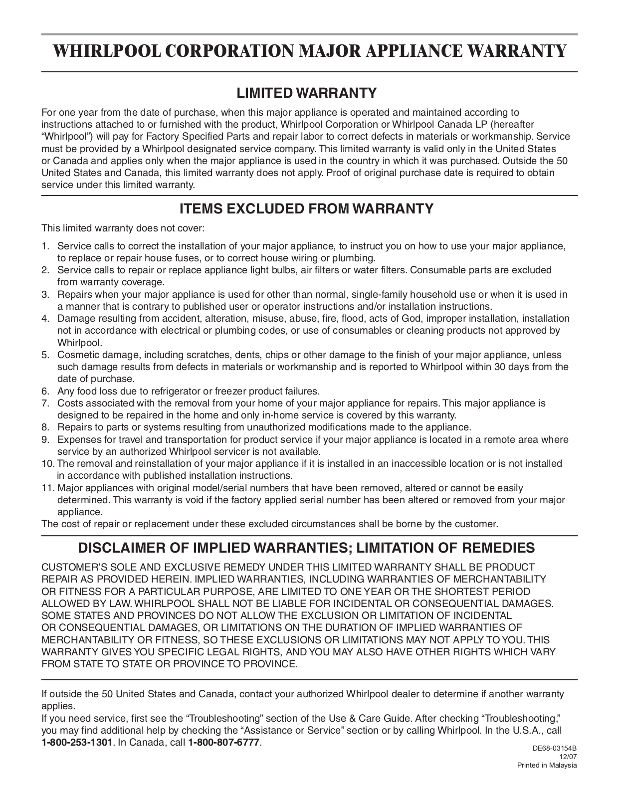 Amana UMC5200BAS User Manual