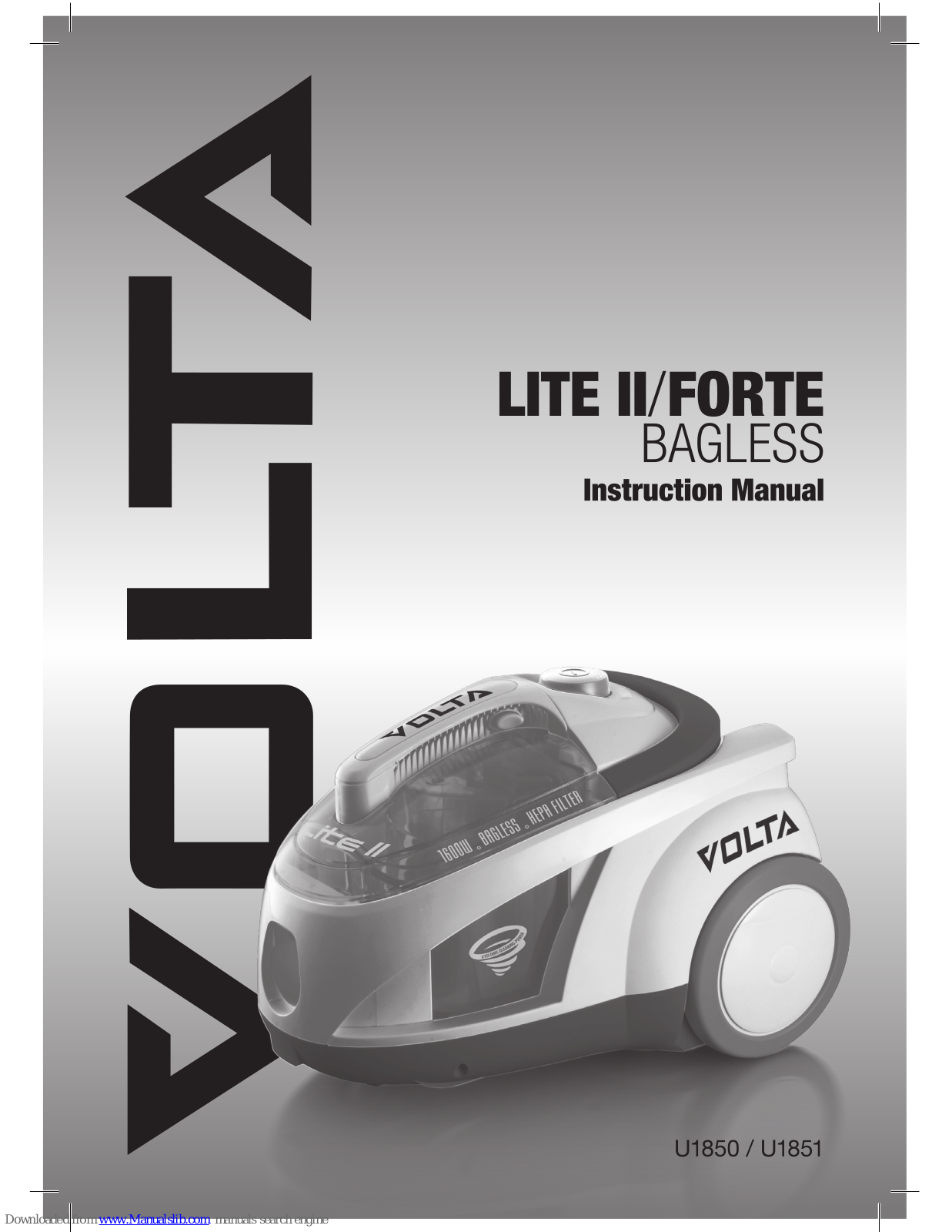 VOLTA LITE II, FORTE Instruction Manual