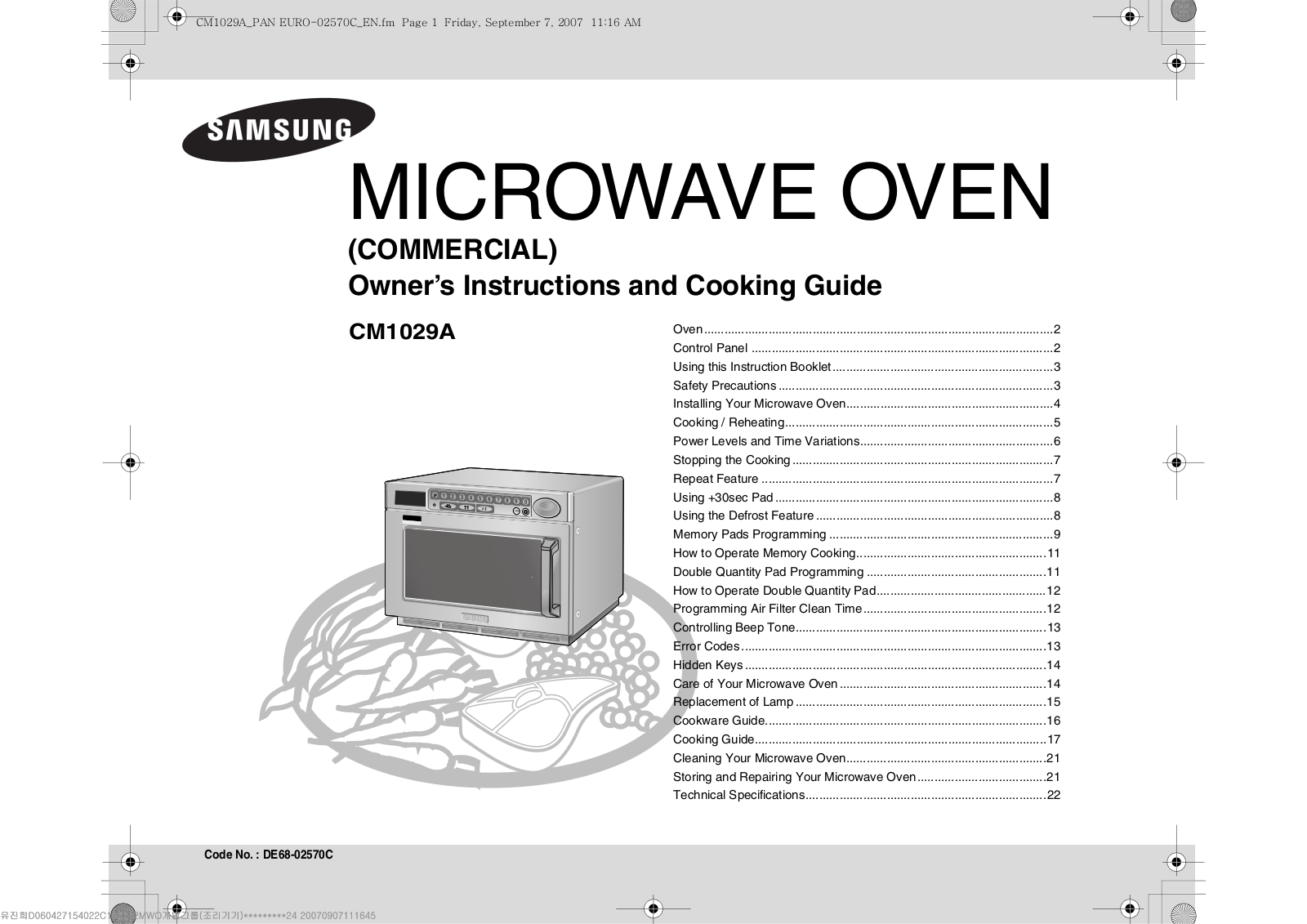 Samsung CM1029A User Manual