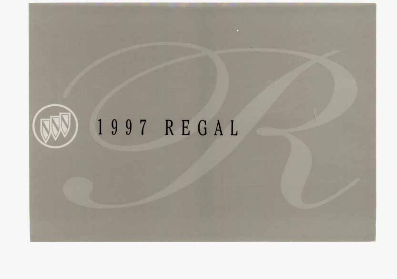 Buick REGAL 1997 Owner Manual