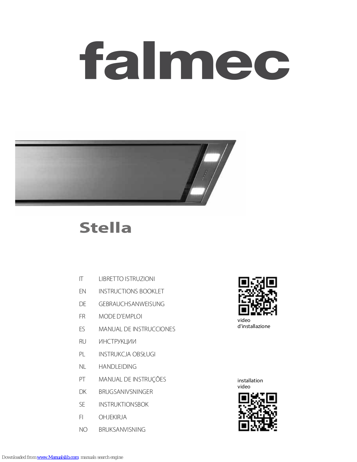 Flamec Stella 120, Stella 90 Instruction Booklet